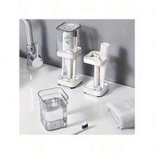 Toothbrush Holder Cup Set 1PC – Mouthwash Cup & Toothbrush Organizer For Students, Couples & Bathroom Use - White - View 7