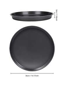 1个/3个装12英寸黑色碳钢披萨盘，披萨烤盘，不粘披萨模具，适用于披萨、蛋糕、面包、烤肉，带孔圆形烤盘，烤箱托盘，披萨盘，披萨模具，烘焙套装 - 多色A - 查看 17