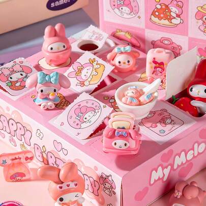 SANRIO Calendrier de l' Hello chat 12 jours - Coffret cadeau de 12 pièces, comprenant un calendrier de l' surprise, un compte à rebours des fêtes et de délicats cadeaux de fête en plusieurs pièces. Parfait pour les passe-temps, les collections, les fournitures de fête/jouets de collection/figurines d'anime, bustes et modèles, figurines d'anime, marchandises de course F1, faveurs de fête, bas de Noël et décorations de fête.