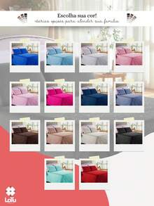 Colcha Cobre Leito 3 Peças Casal/Queen/King Size Solteiro 2 Peças Kit Fronha MELHOR CUSTO BENEFÍCIO - Preto - Visão 7