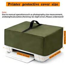 Printer Cover, Heavy-Duty 300D Oxford Cloth Printer Cover, Waterproof, Dustproof, UV-Resistant, Reinforced Top Handle Design And Foldable Storage. Suitable For EcoTank ET-2800/ET-2850/ET-2400, Pixma MG3620, TR8620a, TR4720 And Most Other Printer Models.,Women's Day,Travel Essentials,Wedding Favours,Y2k,Bedroom,Car Accessories Women,Kitchen Deccor,Kitchen Decor,Household Items - Black - View 23