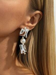 1pc/2pcs/3pcs Set Bohemian Geometric Irregular CCB Faux Pearl Beaded Necklace & Earrings, Elegant Fashion For Party, Casual, Couple Date, Wedding, Women's Holiday Birthday, Versatile Jewelry Gift - Jewelry - View 7