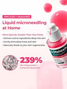 Dr.Melaxin Cemenrete 30ml 蓝粉色尖刺精华液，水润质地，清爽不黏腻，修护受损肌肤，改善肤质，提亮肤色，韩国化妆品 - 30ml - 查看 4