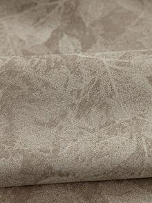 1件法式提花叶子印花遮光窗帘，高端奢华复古窗帘装饰，适用于卧室和客厅 - 米色 - 查看 9