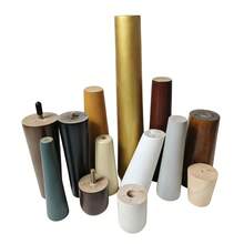 4pcs/Set Black Wooden Furniture Legs, Conical Replacement Coffee Table Legs, Furniture Feet, Sofa Legs, Chair Legs, Loveseat Legs, Footstool Legs, Vanity Legs, Side Table Legs - Black - View 10