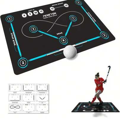 1pc Hockey Training Mat | Indoor/Outdoor Hockey Equipment Suitable For All Ages, Non-Slip And Quiet Surface, Best Gift For Hockey Training Enthusiasts