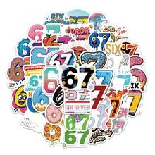 54pcs Internet Slang Stickers And 67pcs Cartoon Doodle Stickers - Personalized Luggage And Laptop Stickers - Multicolor - View 2