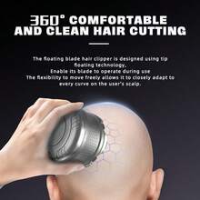 男士电动剃须刀，适合作为情人节或父亲节礼物 - 黑色 - 查看 5