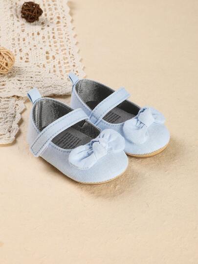 Zapatos de princesa con lazo para bebé niña, 0-1 año de edad, recién nacido, 100 días, 1er cumpleaños, zapatos antideslizantes para bebé, primavera/otoño