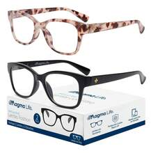 Tendencia2 Lentes Sin Graduación Para Computadora Gafas Anti Luz Azul Negro Y CareyCalidad premium - Negro Y Carey - Ver 2