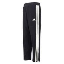 Adidas 男士针织裤，舒适经典直筒运动裤，ST 3ST DENIM PT，简约日常户外休闲裤，KR2524 - 黑色 - 查看 1