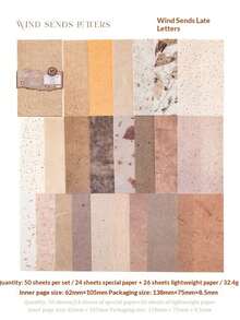 25pcs/Pack Assorted Vintage Texture Papers, Suitable For Personalized Collage Cards, Creative Scrapbooking, Aesthetic Notebooks, Art Journals, Office & School Supplies - 1 Package - View 17