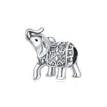 Cute Panda Animal 925 Sterling Silver Charms For Bracelets And Necklace Dangle Pendants Butterfly Elephant Dog Bead Jewelry Present For Women Family Friends - 大象飾品 - 查看 1