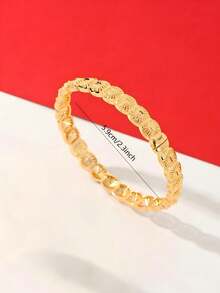Bracelet jonc doré pour femme - Vintage de luxe - Alternative au bracelet jonc doré - Hautement recommandé - Or jaune - Voir 6
