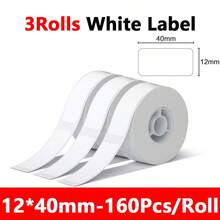 Marklife 热敏标签贴纸,白色/彩色/透明,UV纸,兼容 P15、P12、P11、D30、Q30 标签打印机,适用于家庭办公室标签制作 - 彩色 - 查看 12