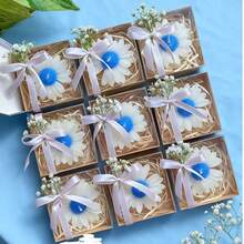 1支装清新雏菊香氛蜡烛，网状蝴蝶结礼盒，多种款式可选，时尚家居装饰，营造氛围 - 彩色 - 查看 8