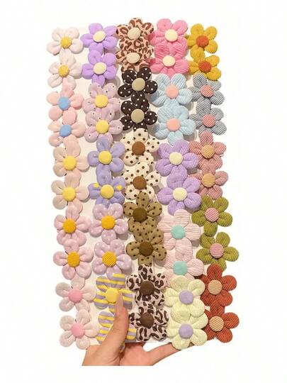 TendenciaPrendedor Horquilla Para Niñas Con Forma De Flor 10 Pz MulticolorCalidad premium