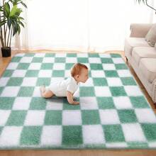 Area Rugs & Sets - Sage Green and White. - View 4