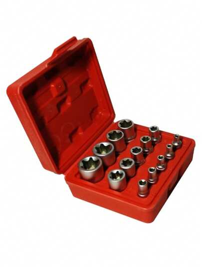 DADOS 1/4 - 3/8 TIPO E 15 PIEZAS