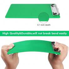 Green Clipboard With Pen Holder,Plastic Clipboard Standard Letter A4 Size,Heavy Duty Clip Boards 8.5x11,Cute Hanging Clipboards For Women  Students Schoolsss Office Home - Green - View 5