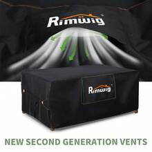 extragrandes para juego de muebles de patio, impermeables, fundas para muebles de exterior en liquidacin, fundas para juego de sof seccional, funda para juego de mesa y sillas de exterior - 110 de largo x 57 de ancho x 28 de alto - Ver 6