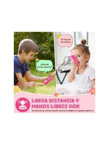 Walkie Talkie para Niños, 2pcs Juguete Woki Tokis con LCD Linterna, VOX Función de Llamada 22 Canales 5KM Alcance, Juguetes Niños al Aire Libre Camping, Impermeable Radios de Comunicacion,38914392 - Tipo de Enchufe A Japonés (100V) - Ver 2