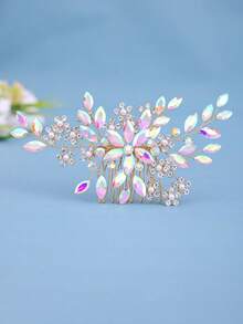 1pc Women's Luxury Style Faux Pearls , Crystals & Rhinestone Decor Hair Comb, Perfect For Bridal Updo Royal Boho Tiaras, Head Accessories, Party, Hair Accessories For Women, Headpiece, Side Comb, Wedding, Bridesmaid, Mother's Day - Nhiều màu - Xem 19