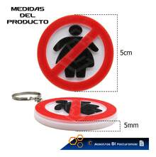 TendenciaLlavero Colgante No Subo Gordas Prohibido Broma Impresión 3dCalidad premium - Llavero no gordas - Ver 5