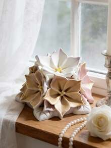 1pc Multi-Use Flower Ball Silicone Mold - Durable Heat-Resistant For Candle/Soap/Resin Easter/Valentine's Day Wedding Souvenir Women's Handmade Gift - White - View 7