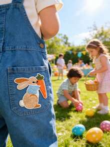 10pcs Easter Bunny Patch, Rabbit And Carrot Pattern Easter Theme Sew Iron On Patches DIY Motif Applique Patches For Clothing Jackets Shoes,Baby Shower - Multicolor - View 5