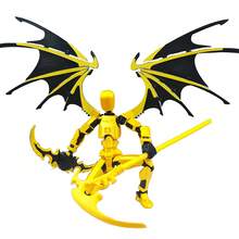 1PC 13-Jointed Posable 3D Printed Figurine Collection (3D Printed Material Is Relatively Fragile And Easy To Break, Please Handle With Care, Requires Trimming And Assembly) - Collectible, Birthday Gift, Easter Gift, Halloween Gift, Christmas Gift, Perfect Gift - Multicolor - View 9