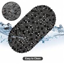 Bathtub Mats For Bathroom 27x14 Inch, Bath Mat For Tub Feels Great On Tired Feet, Friendly Machine Washable Shower Tub Mats With 167 Big Suction Cups, Shower Mat, Bath Tub Mat, Black - 彩色 - 查看 1