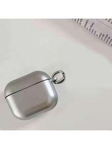 Silver Plated Heart Shaped Earphone Case, Compatible With Apple 1/2/3/Pro