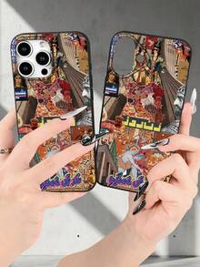 Selected Fashionable Persian Carpet Pattern Printing Products, Complete Set Of Mixed Color Phone Cases, Applicable Models I7PROMAX/I7 AR/15ProMaX/16PROMAX/GalaxyS22/23/S24/S23Plus/S24-Utra It Is A Daily Commuting Essential, Suitable As A Mother's Day Gift, Independence Day Gift, Valentine's Day Gift, Or Birthday Gift For Family And Friends - 黑色 - 查看 8