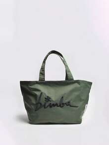 Túi xách cỡ lớn, nhẹ, thêu họa tiết, túi đeo vai thời trang. - màu xanh lá - Xem 5