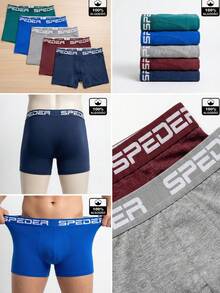 Set Of 5 Speder Adult Cotton Classic Premium Boxer Briefs - Nhiều màu - Xem 10
