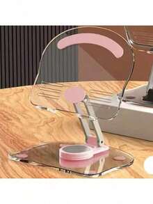 360° Rotation Tablet Desktop Stand Suitable For IPad Pro 9.7 Air 4 5 Mini 6 11 Mi Pad Transparent Acrylic Desktop Phone Stand - Multicolor - View 4