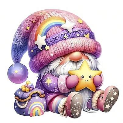 1pc/2pcs/3pcs Mixed Color Star & Dwarf Heat Transfer Vinyl Stickers, Suitable For T-Shirts, Jeans, Masks, Backpacks - DIY Seasonal Decor, Home Decor, Holiday Apparel Customization, Easy To Apply, Durable Home Decoration