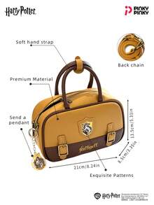 Harry Potter 女孩动漫斜挎包 – 霍格沃茨学院风单肩手提包，适合通勤、外出、派对、圣诞节、万圣节、生日等场合，是送给女性和白领的理想礼物。 - 彩色 - 查看 9