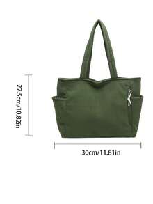 1pc Customizable Name Women's Shoulder Tote Bag, New Autumn/Winter Fashion Handbag, Large Capacity Lightweight Foldable Shoulder Bag, Classic Daily Fashion Shoulder Bag, Suitable For Commuting, Shopping, School, Vacation, Travel, Can Be Given As Birthday, Holiday Gift To Mother, Sister, Friend, Girlfriend