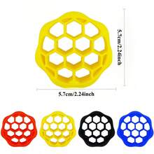 2个蜂窝硅胶握力器，腕部和手臂肌肉训练器，手指力量增强器，手部康复减压工具 - 彩色 - 查看 4