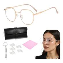 TendenciaLentes Anti Luz Azul , Computadora Descanso Gafas ModaCalidad premium - Rosa - Ver 12