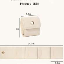 Mini Portable Travel Leather Jewelry Pouch For Rings, Necklaces, Earrings Organization; - Multicolor - View 4