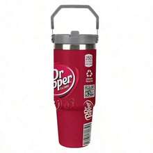 1pc30oz Stainless Steel Insulated Car Cup Classic Logo Replica Cup, Retro And Fashionable, Large Capacity, Reusable, A Great Gift For Family And Friends.Water Bottle.Termo De Agua,Gifts For Men,Mom Gifts,Tumblers With Straw And Lid,Best Friend Gifts Women,Retro Logo Tumbler,Car Cup Holder Fit,24H Cold Retain,12H Hot Keep,Large Capacity Mug,Reusable Drinkware,Vintage Style Cup,Family Gift Mug,Office Travel Mug,Sweatproof Exterior - 30oz - Xem 2
