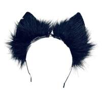 Cat Cosplay Ears Cat Ears Headbands Clips Accessories Punk Gothic Cross EK12-EK28 - PunkGothicCrossGrayEk12 - 查看 3