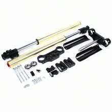 ZhdnBhnos " Front Fork Shocker For CC CC Dirt Pit Bike Complete Mm/Mm Upside Down Front Fork Suspension Shocks Absorber And Triple Clamp Handlebar Riser Set - Variant,1 - View 1