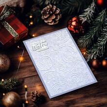 3D Snowflakes Textured Plastic Embossing Folders Card Making Or Journaling 3 D Merry Embossing Folder Paper Crafting Home Decoration 5 Inchx7 Inch - Xmas Ornaments - View 7