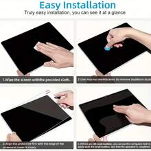 2 Stück gehärtetes Glas Bildschirmschutz kompatibel mit Xiaomi Redmi Pad 2 / Pad 2 Pro / Pad 2 Pro 5G / Pad Mini / Poco Pad M1 / Poco Pad X1, 9H Härte, hohe Auflösung, kratzfest, hohe Empfindlichkeit, präzise Passform, einfache Installation, langanhaltend Schutz für Tablet - Transparent - Übersicht 9