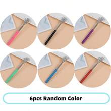10/6/4PC Extendable Back Scratcher, Stainless Steel Portable Telescopic Rubber Handle Back Scratchers Thanksgiving, Birthday, Gifts,School,Back To School,Travel,Travel Essentials,Home Essentials,Spa,Massage,Massage,Massager,Spa - 彩色 - 查看 12