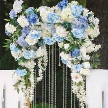 24pcs Blue Artificial Hydrangea Flowers, Fake Hydrangea Flowers With Stems, Realistic Touch, Suitable For DIY Decoration, Vase Filler, Baby Shower, Home Indoor Living Room Kitchen Bedroom Decor, Wedding Party Table Centerpiece, Office Desk Decor, Outdoor Farmhouse Yard Garden Decoration - Baby Blue - View 8